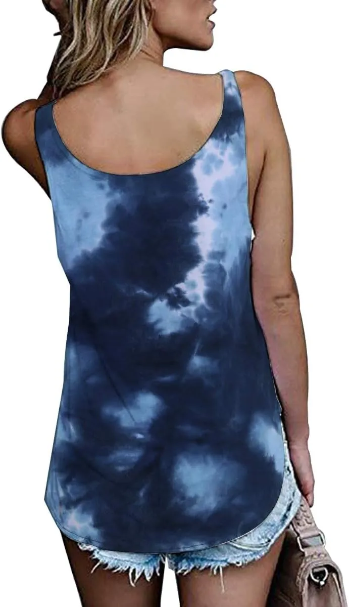 OMSJ Women Shirts Sleeveless Summer Tunic Loose Fit Tank Tops