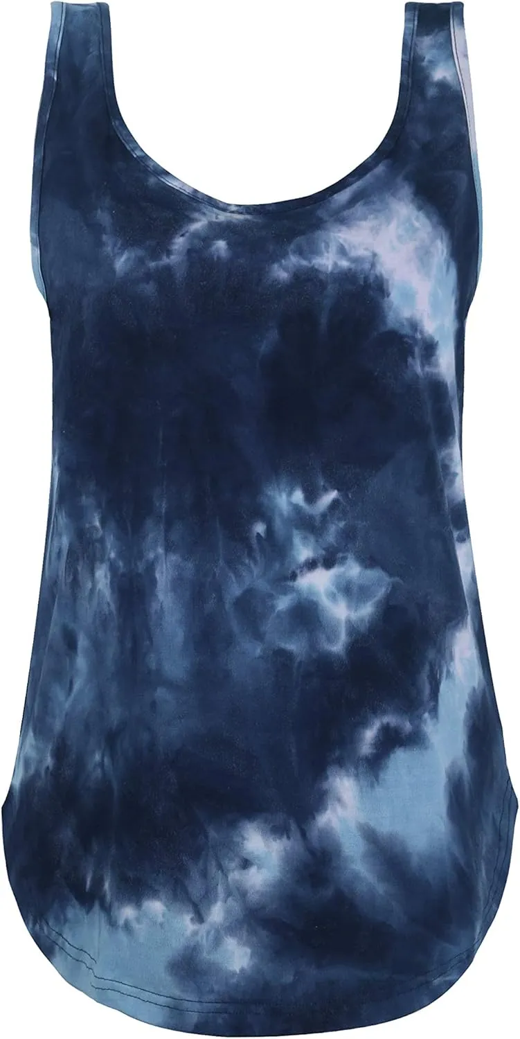 OMSJ Women Shirts Sleeveless Summer Tunic Loose Fit Tank Tops