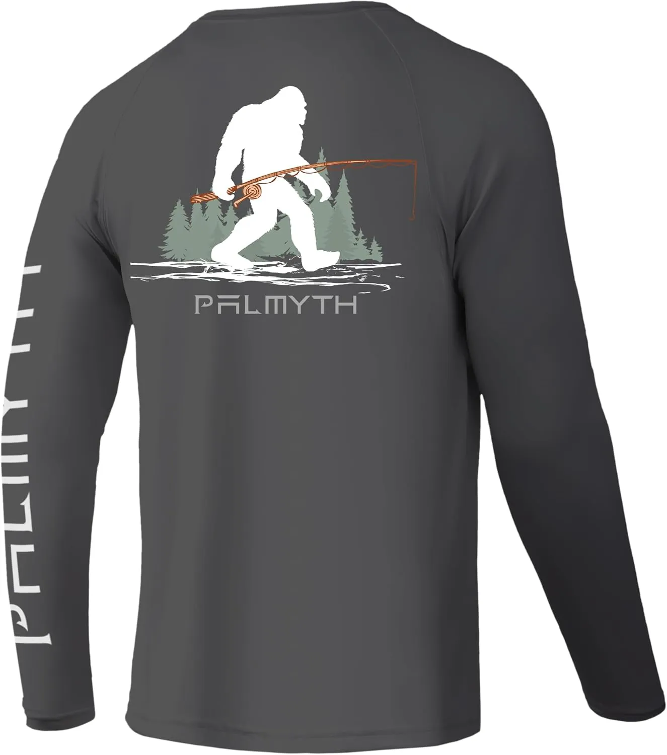 Palmyth Fishing Shirts for Men Long Sleeve UPF 50  T Shirt Sun Protection Tee