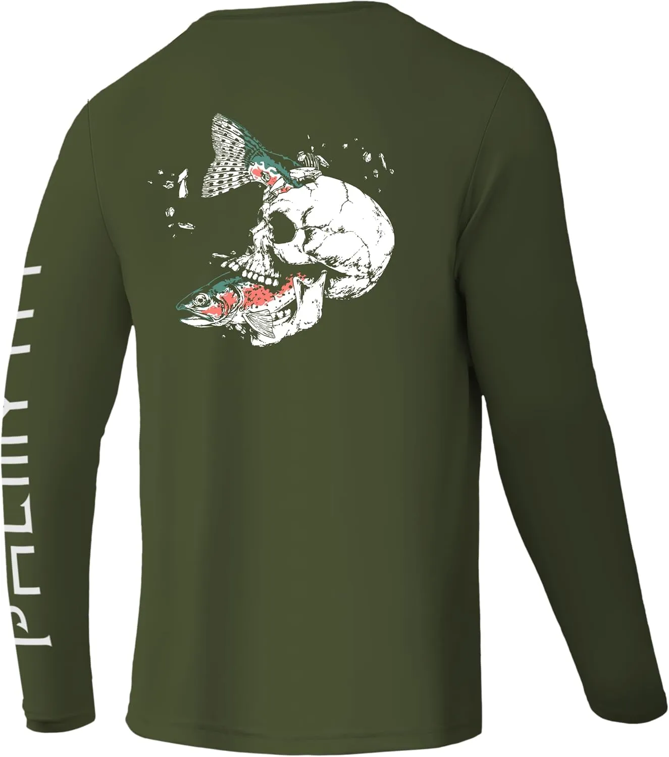 Palmyth Fishing Shirts for Men Long Sleeve UPF 50  T Shirt Sun Protection Tee