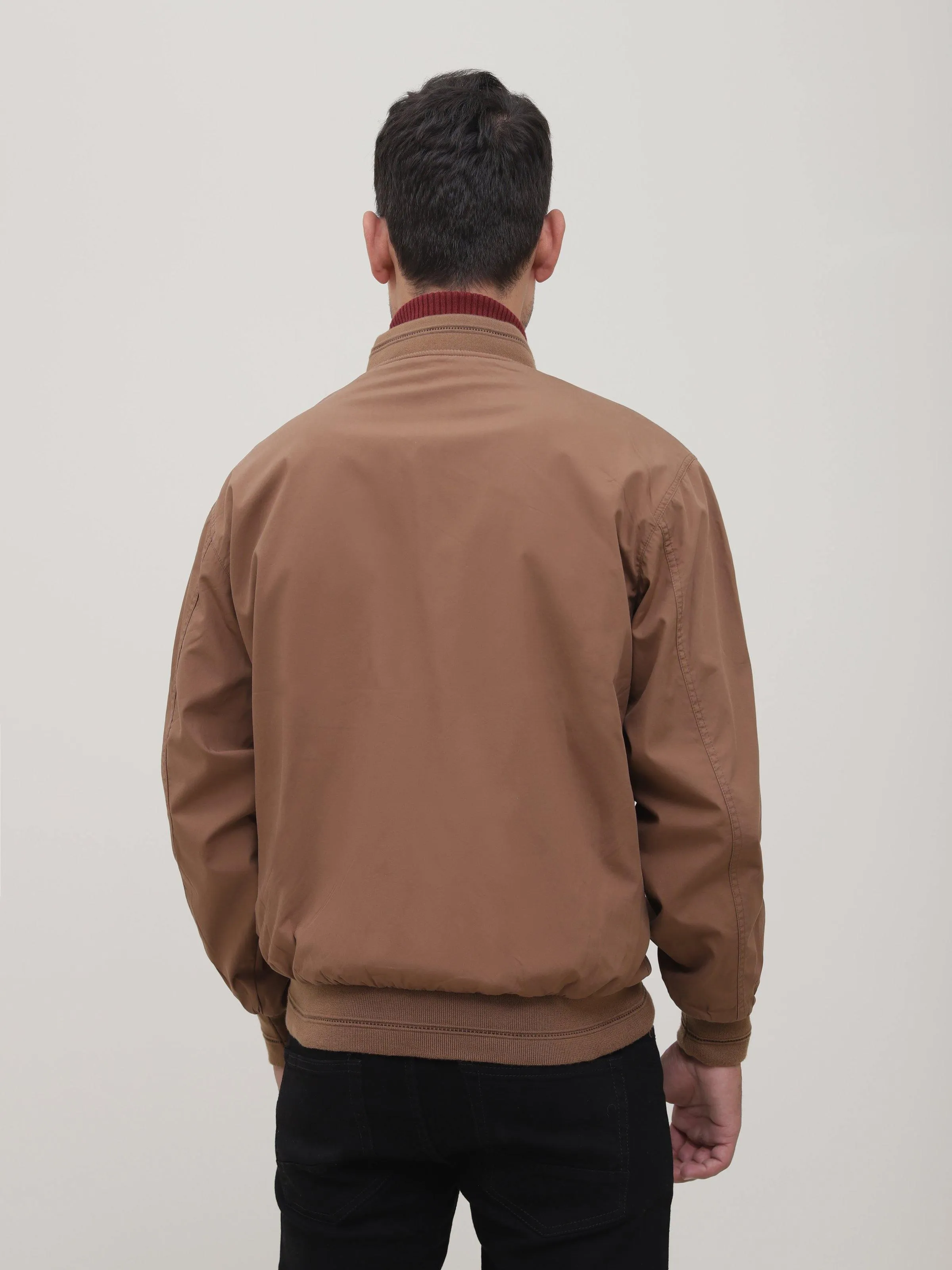 REVERSIBLE JACKET FULL SLEEVE KHAKI