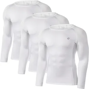 Runhit Compression Shirts for Men Long Sleeve Cool Dry Athletic Workout Tee Shirts Fishing Sun Shirts Sports Thermal Tights