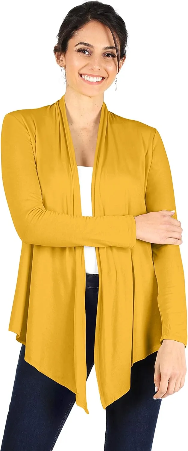 Simlu Lightweight Cardigans for Women Reg and Plus Size Light Cardigans for Women Summer Long Sleeves