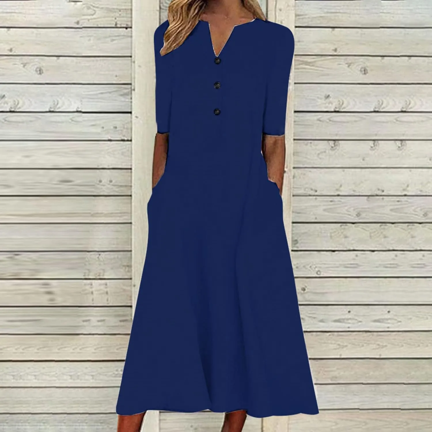 SMIDOW Summer Maxi Dresses for Women 2023 Casual Beach Tshirt Long Dress Printed Short Sleeve v Neck Flowy Sundress