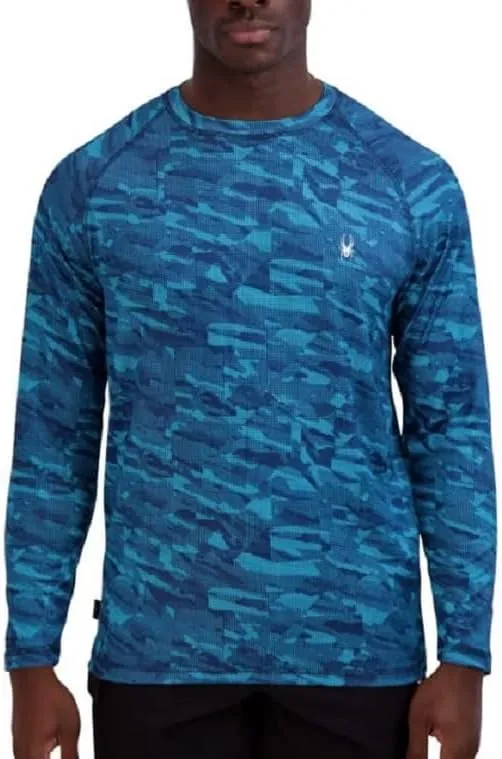 Spyder Men's Long Sleeve Rashguard  UPF , Quick-Dry, Swim Shirt, Surfing, Hiking, Workouts