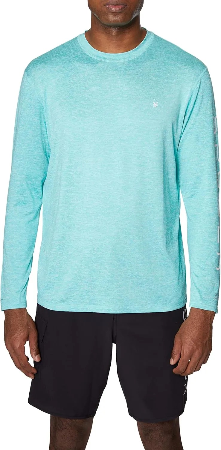 Spyder Men's Long Sleeve Rashguard  UPF , Quick-Dry, Swim Shirt, Surfing, Hiking, Workouts