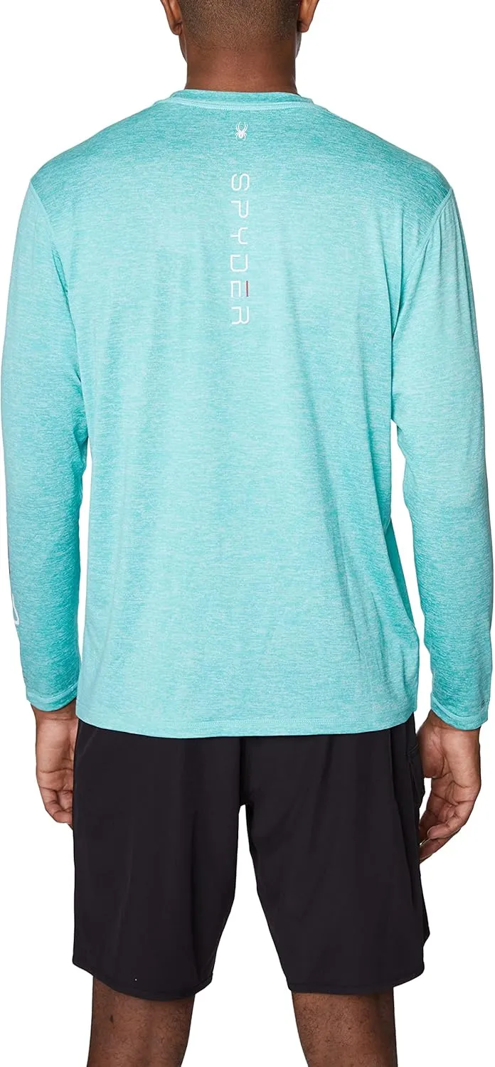 Spyder Men's Long Sleeve Rashguard  UPF , Quick-Dry, Swim Shirt, Surfing, Hiking, Workouts