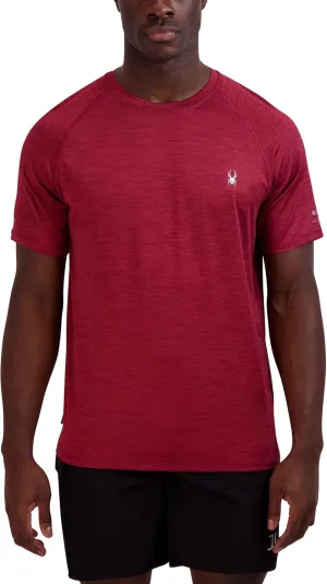 Spyder Men's Short Sleeve Rashguard  UPF , Quick-Dry, Swim Shirt, Surfing, Hiking, Workout