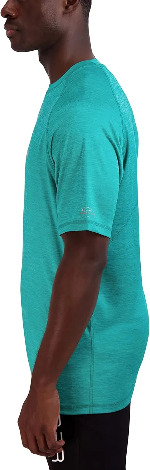 Spyder Men's Short Sleeve Rashguard  UPF , Quick-Dry, Swim Shirt, Surfing, Hiking, Workout