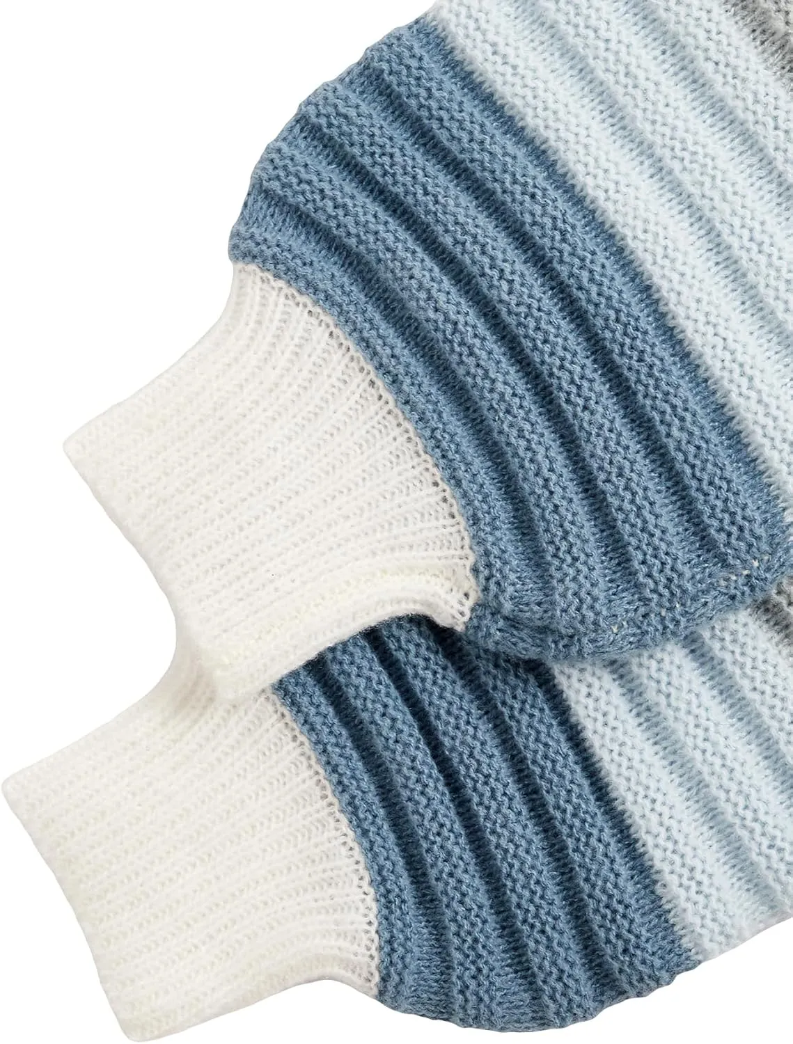SweatyRocks Women's Color Block V Neck Button Front Knit Cardigan Sweater Outerwear