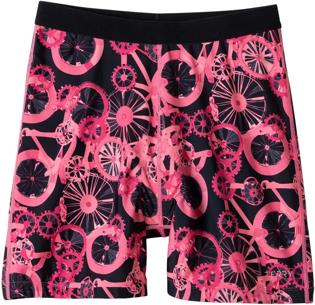 Terry Bike Shorts Women Padded, Bicycle Mixie Bike Liner Shorts for Women Cycling Underwear with Padding - Brief Style