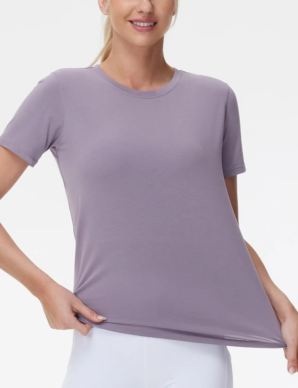 THE GYM PEOPLE Women's Workout Short Sleeve Breathable T-Shirts Athletic Yoga Tee Tops