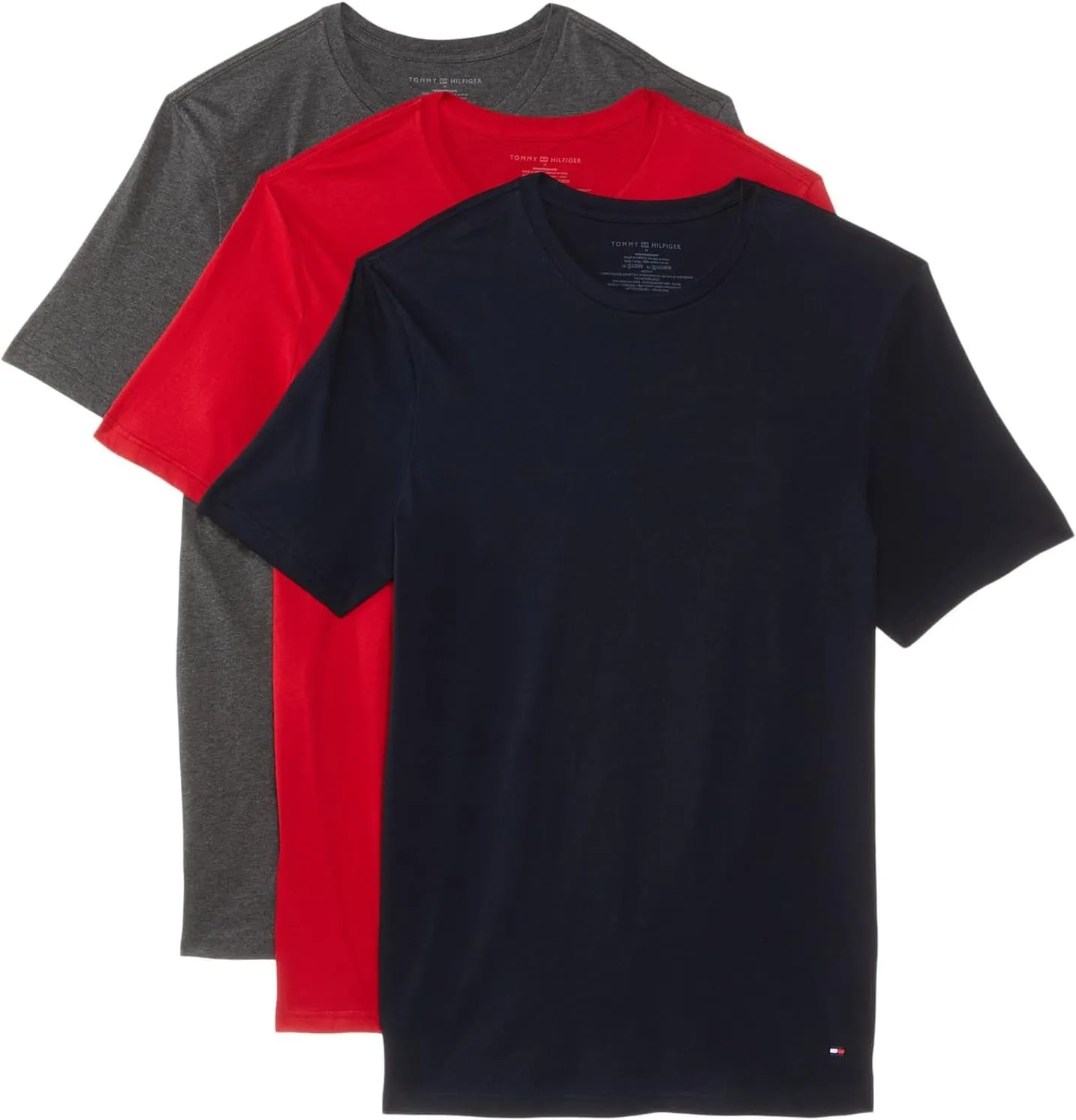 Tommy Hilfiger Men's Cotton Classic 3-Pack Crewneck Undershirts