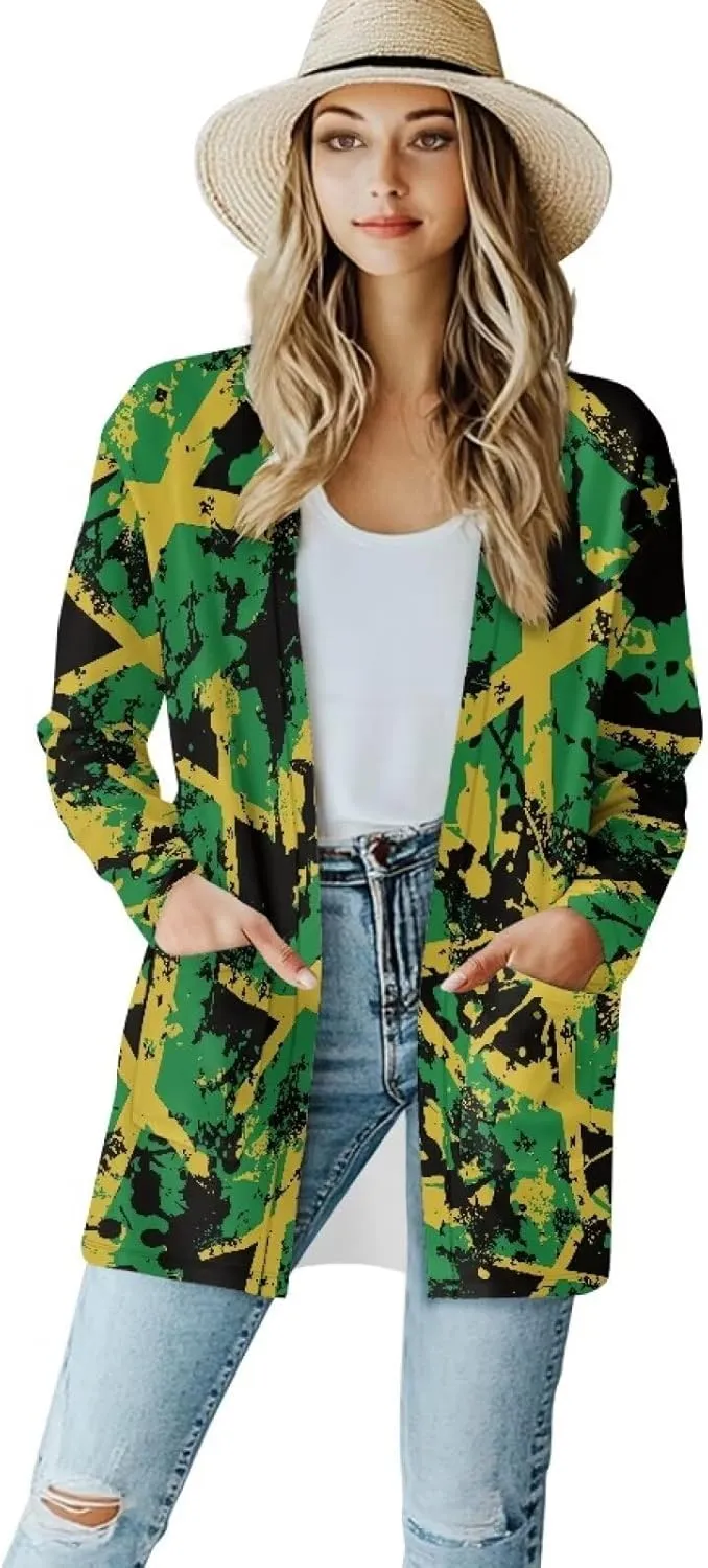 Trendy Cardigan for Women Long Sweater Open Front Cardigans Casual Lightweight Sweaters with Pockets
