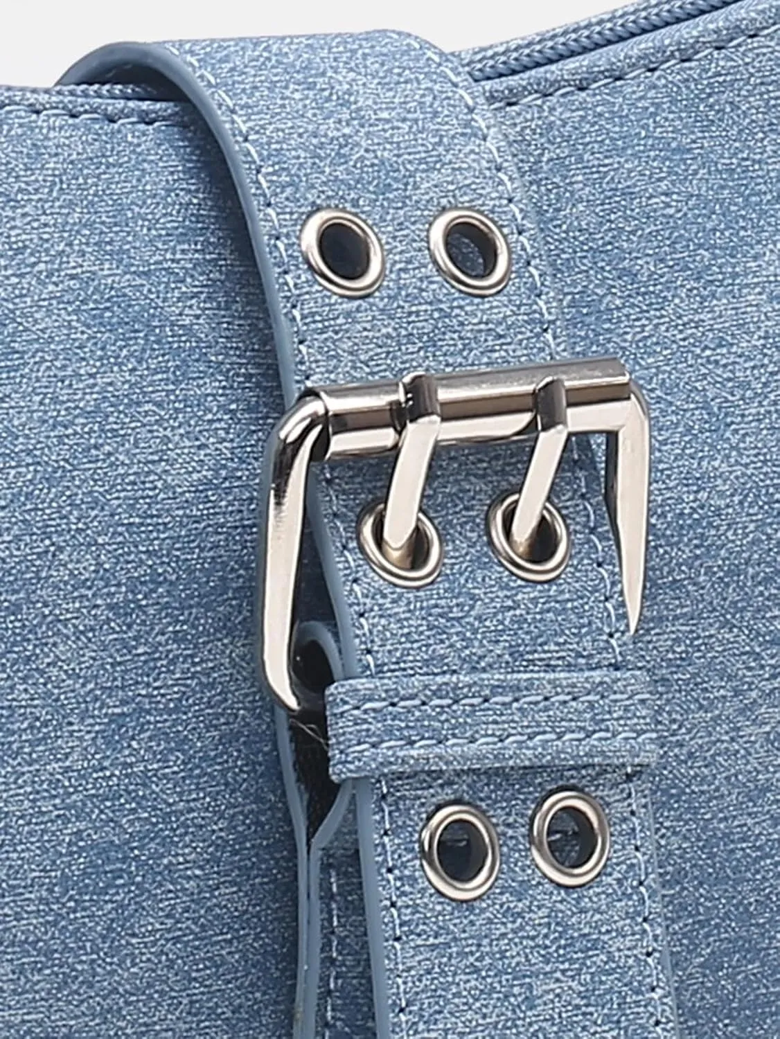 Verdusa Women's PU Leather Punk Rivet Shoulder Bags Vintage Handbag Purses