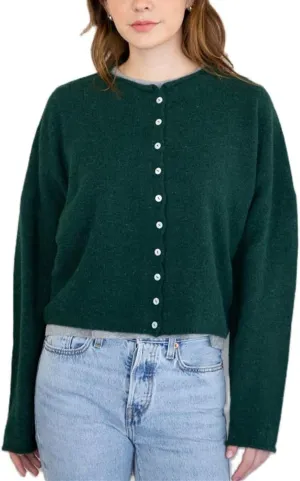 Women Basic Cardigan Sweaters Button Down Crewneck Lightweight Knit Cardigan Fall Outwear Tops