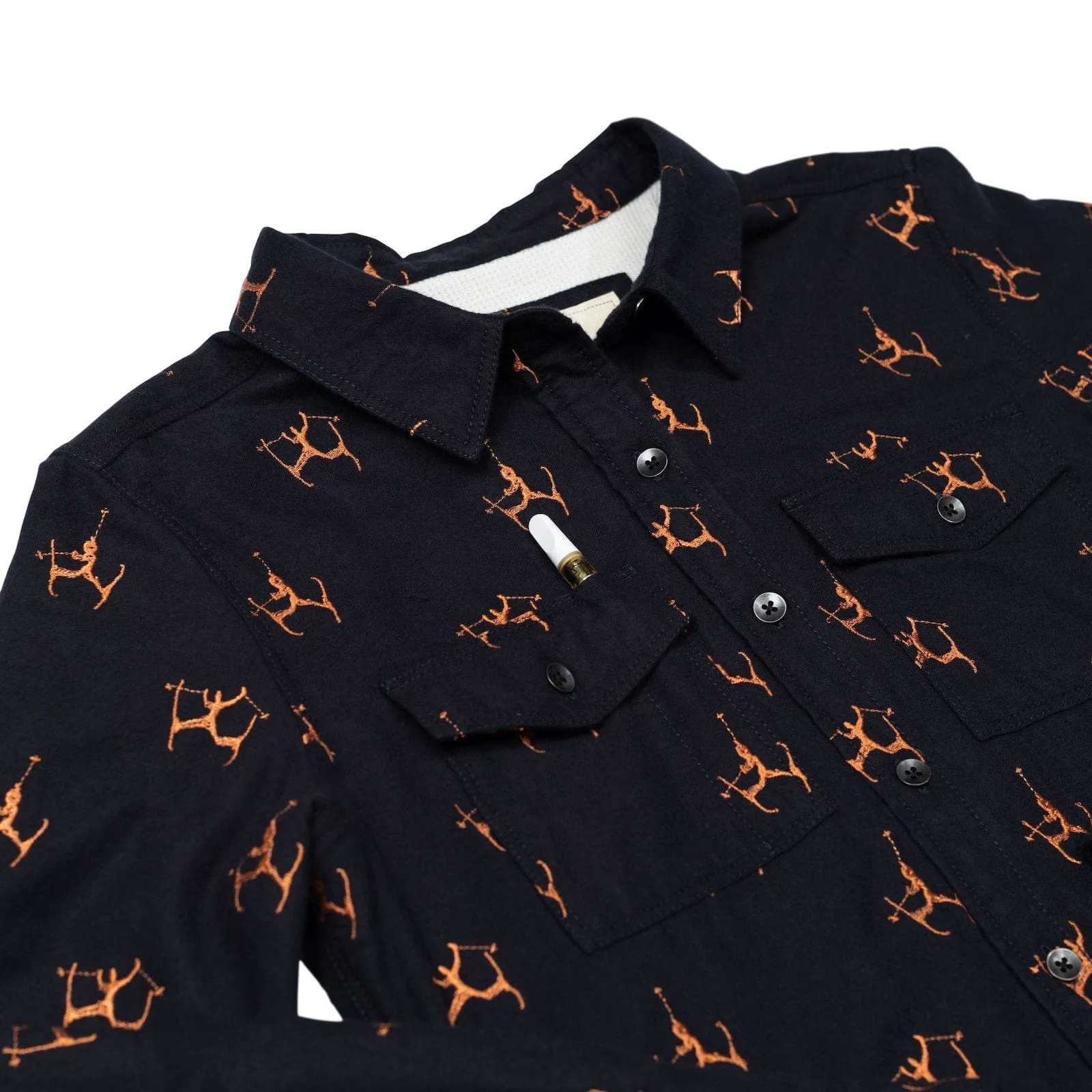 Womens High Sierra Shirt - Hot Dog, Midnight Navy