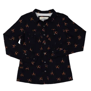 Womens High Sierra Shirt - Hot Dog, Midnight Navy
