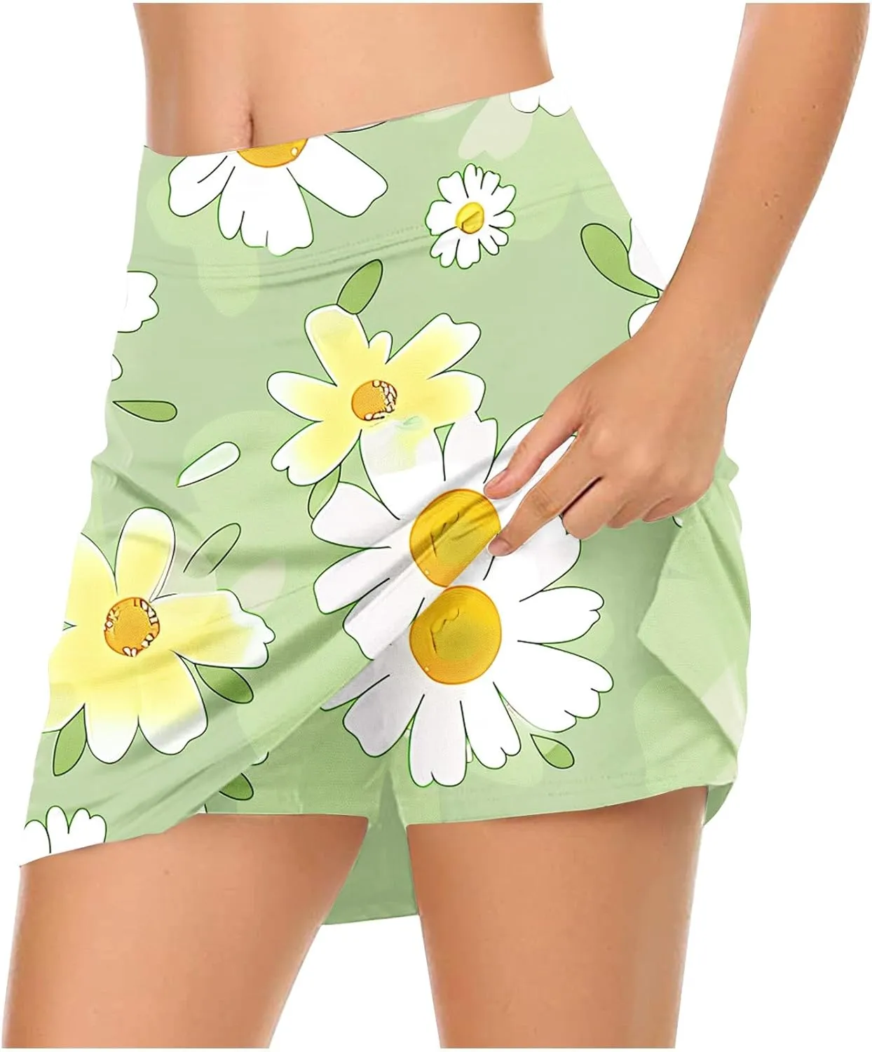 Womens Tennis Skirt Golf Skorts with Shorts 2025 Trendy Printed High Waisted Workout Yoga Pants Legging with Pockets