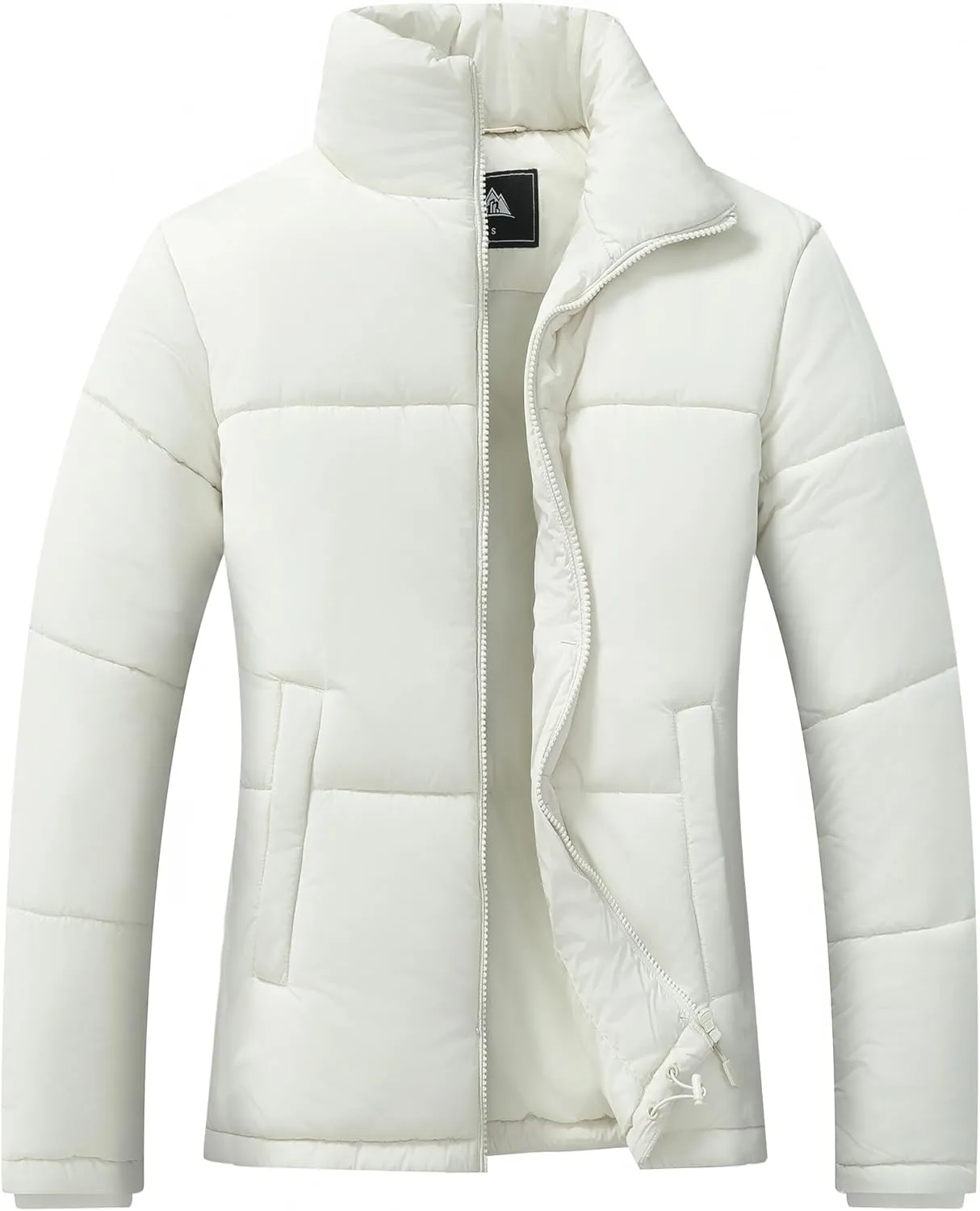 Women's Warm Winter Coat Waterproof Puffer Jacket Full-Zip Lightweight Winter Jacket
