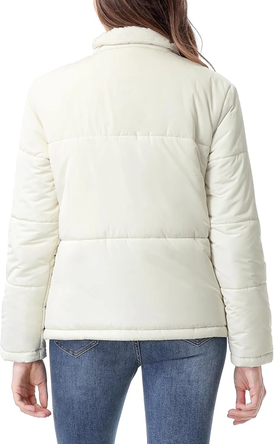 Women's Warm Winter Coat Waterproof Puffer Jacket Full-Zip Lightweight Winter Jacket