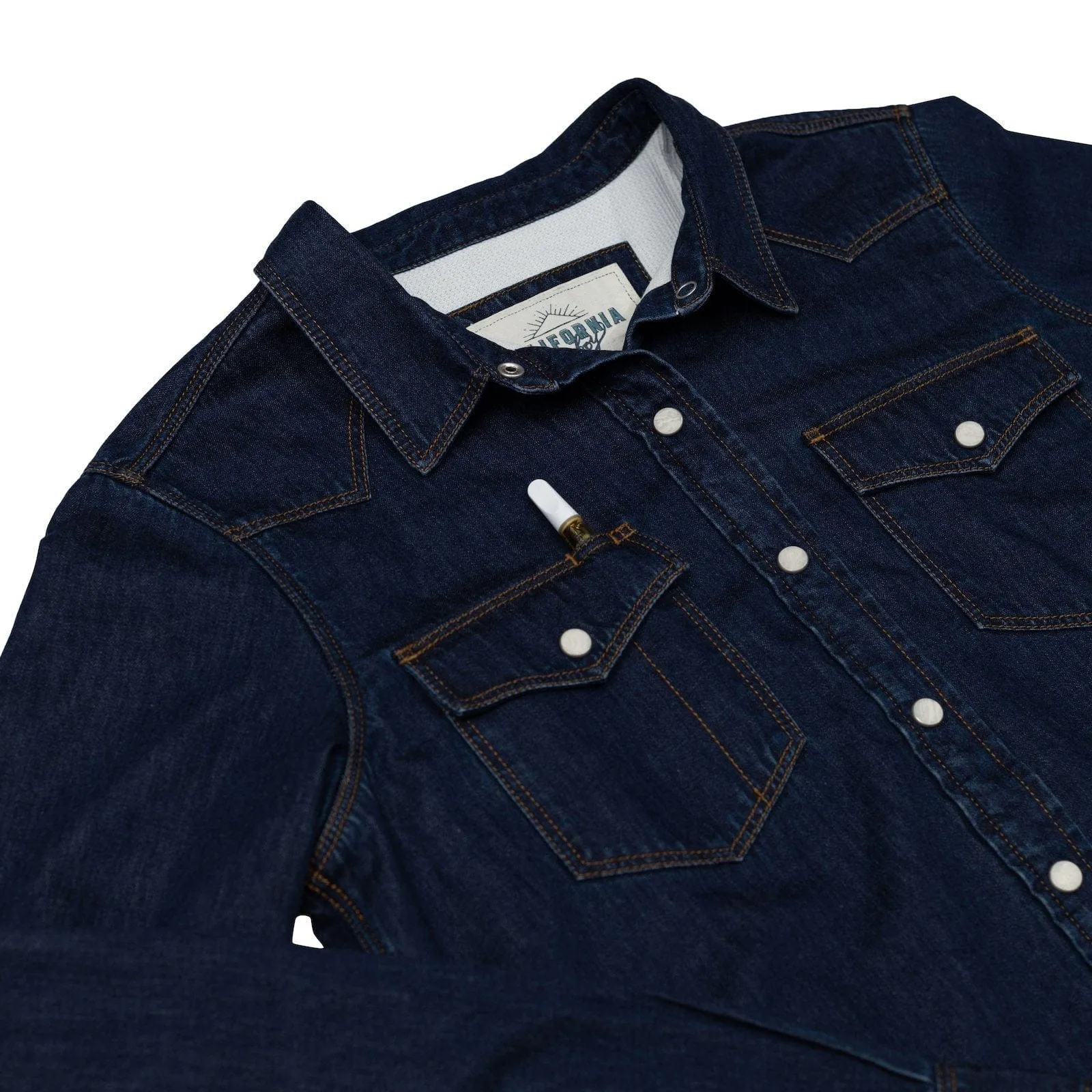 Womens Western High Sierra Shirt - Sea Ranch Indigo
