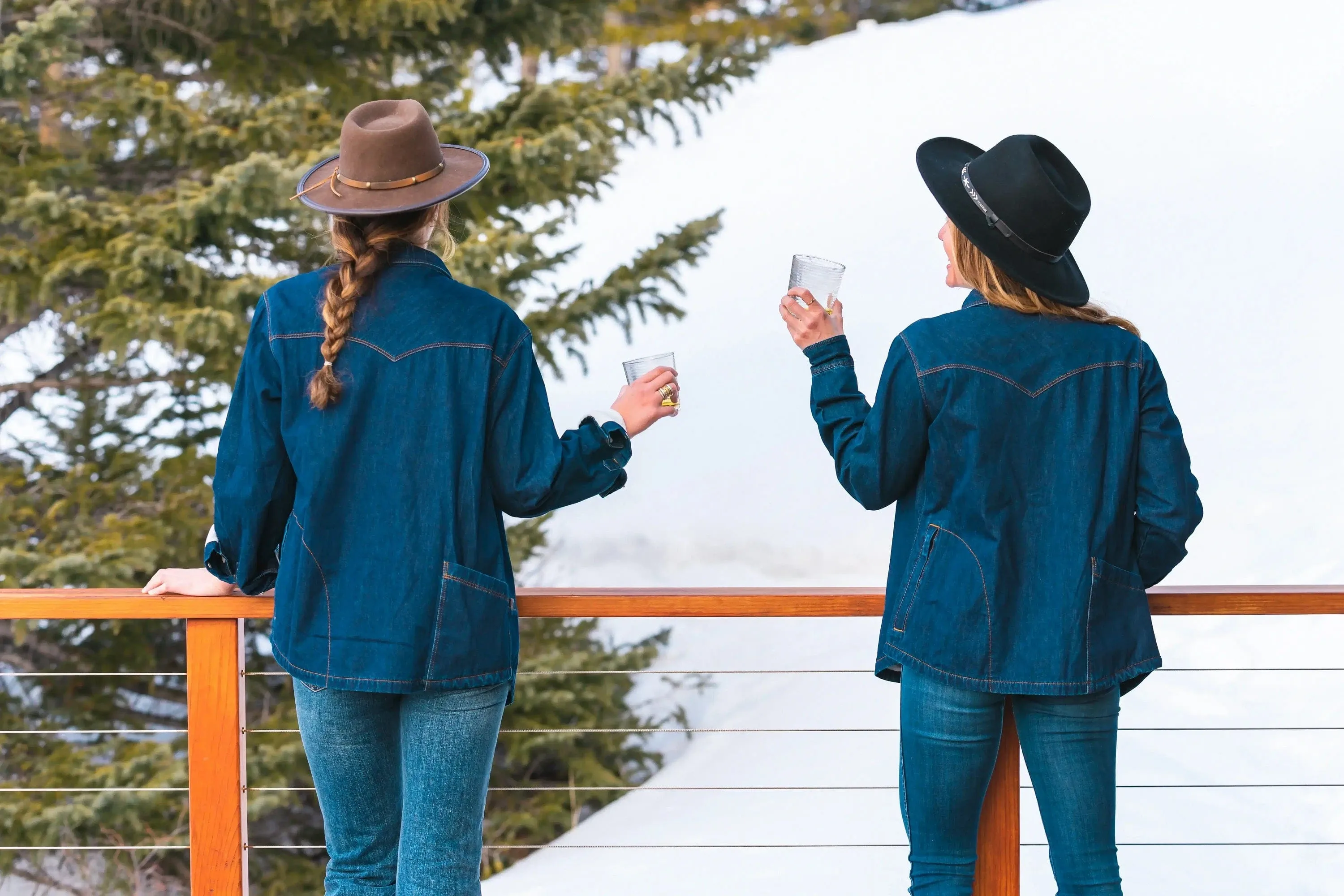 Womens Western High Sierra Shirt - Sea Ranch Indigo
