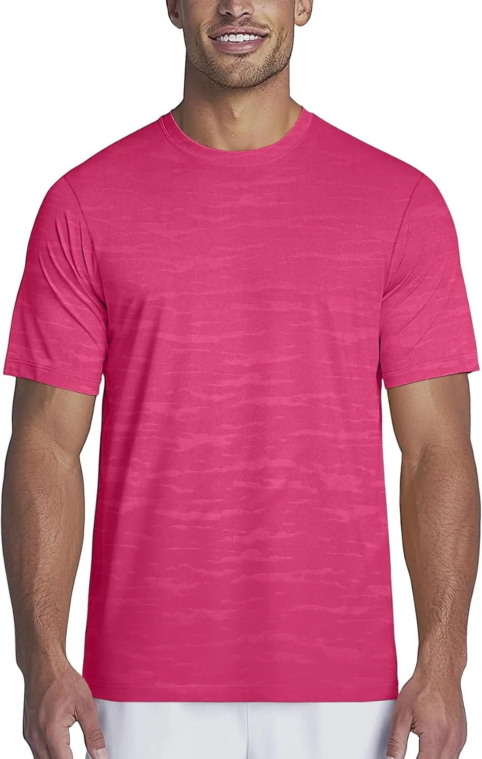 Zengjo Mens Athletic Shirts Short Sleeve Moisture Wicking Gym Workout Running Crewneck T-Shirt Quick Dry Sports Fitted Tee
